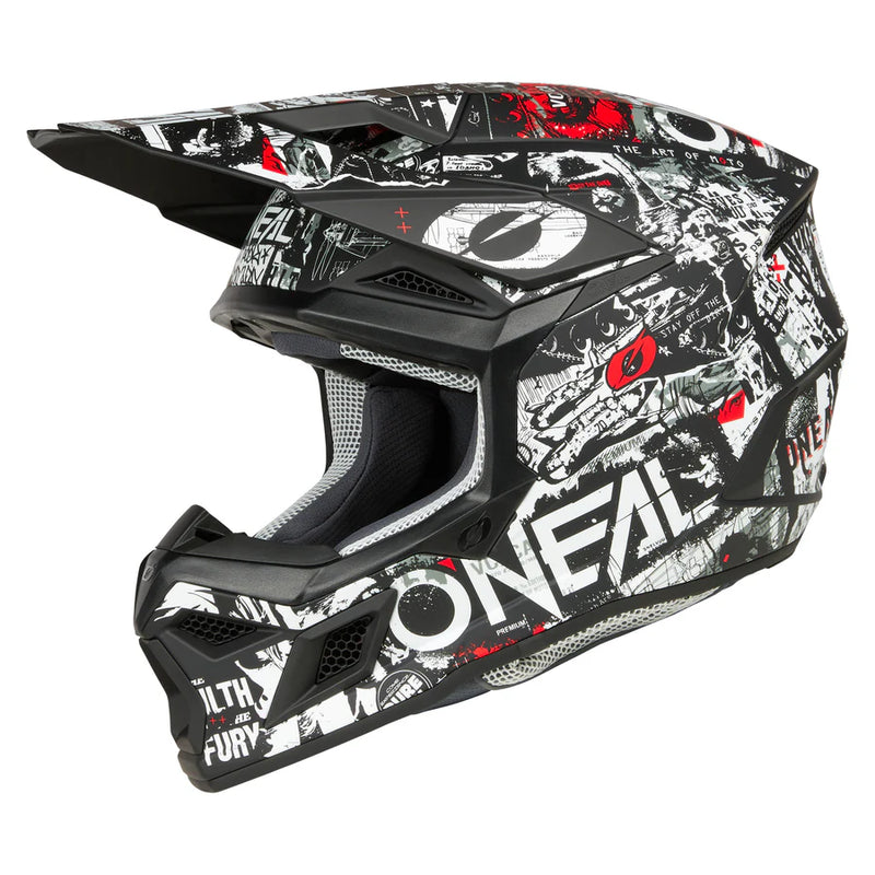 Load image into Gallery viewer, Oneal 3 SRS Attack Helmet Black/White