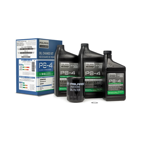 Polaris Full Synthetic Oil Change Kit 2.5 Quarts of PS-4 Engine Oil and 1 Oil Filter