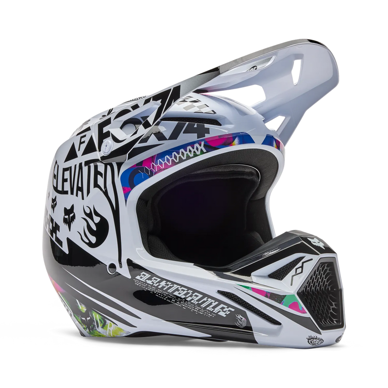 Load image into Gallery viewer, Fox V1 Image Cosmos Helmet White/Black