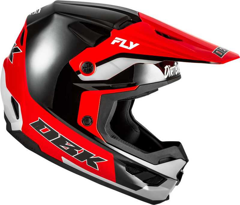 Load image into Gallery viewer, Fly Kinetic DBK Helmet Black/Red/Grey