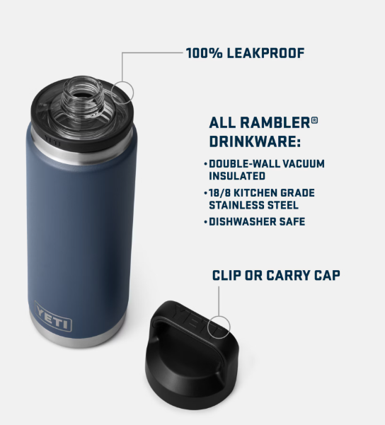 Load image into Gallery viewer, Yeti Rambler- 26oz w/ Chug Cap