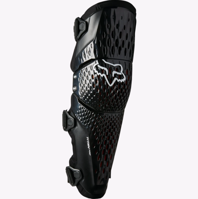 Load image into Gallery viewer, Fox Racing Titan Pro D3O Black Knee Guard