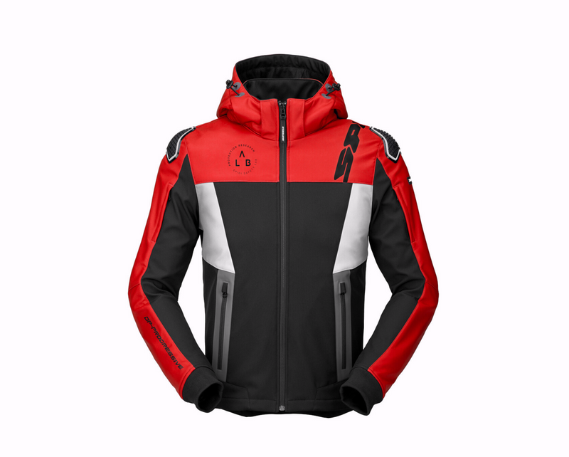 Load image into Gallery viewer, Spidi Hoodie Warrior Black/Red