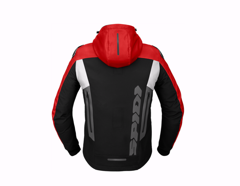 Load image into Gallery viewer, Spidi Hoodie Warrior Black/Red