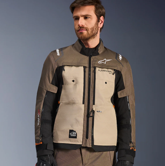Load image into Gallery viewer, Alpinestars Cusco Drystar Walnut/Aluminum/Black Jacket