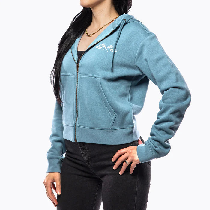 Load image into Gallery viewer, Crown Women's Hooded Zip-Up