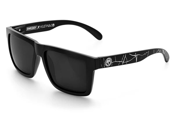 Load image into Gallery viewer, XL VISE Sunglasses: Shreddy Crack White
