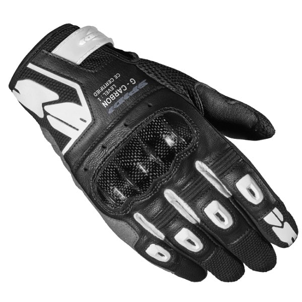 Load image into Gallery viewer, Spidi Women's G-Carbon Gloves Black/White