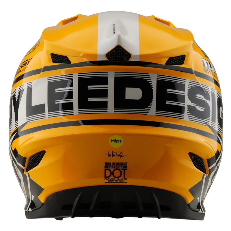 Load image into Gallery viewer, TLD GP Pro Fifty-50 Helmet White/Gold