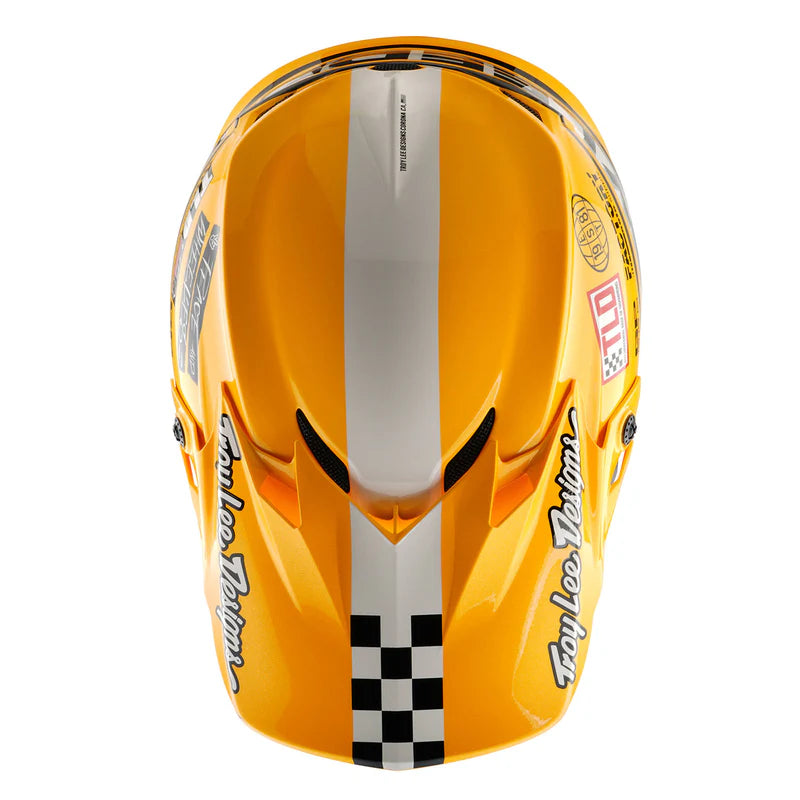 Load image into Gallery viewer, TLD GP Pro Fifty-50 Helmet White/Gold