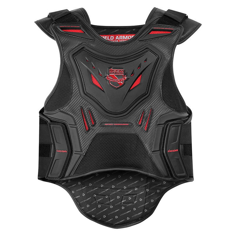 Load image into Gallery viewer, Icon-Stryker-Vest-Black-Red-Front