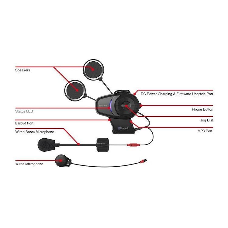 Load image into Gallery viewer, Sena-10S-Intercom-Kit-Items