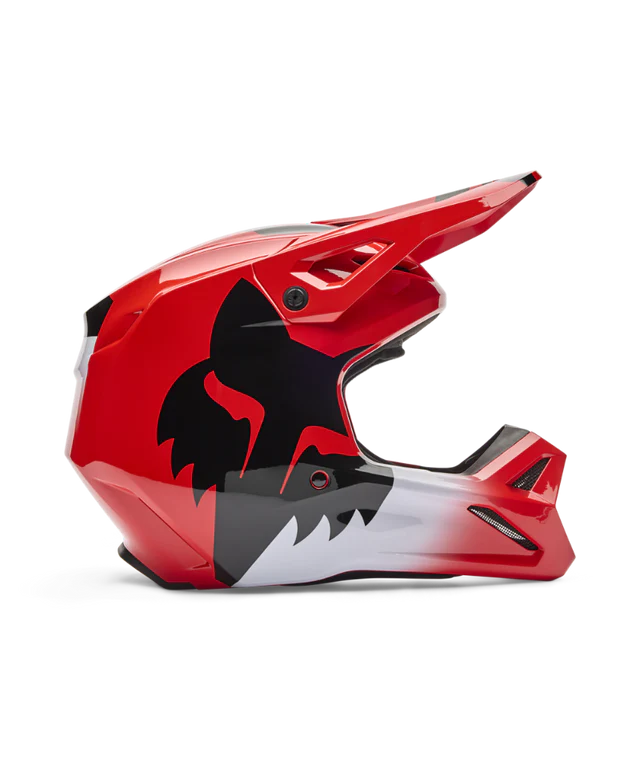 Load image into Gallery viewer, Fox V1 Shield Helmet Flo Red
