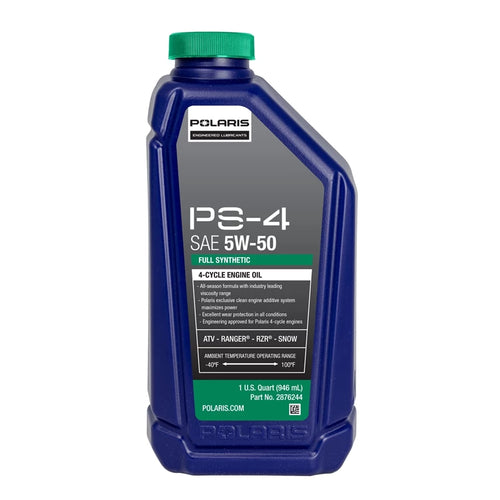 Polaris PS-4 Full Synthetic 5W-50 All-Season Engine Oil 4-Stroke Engines