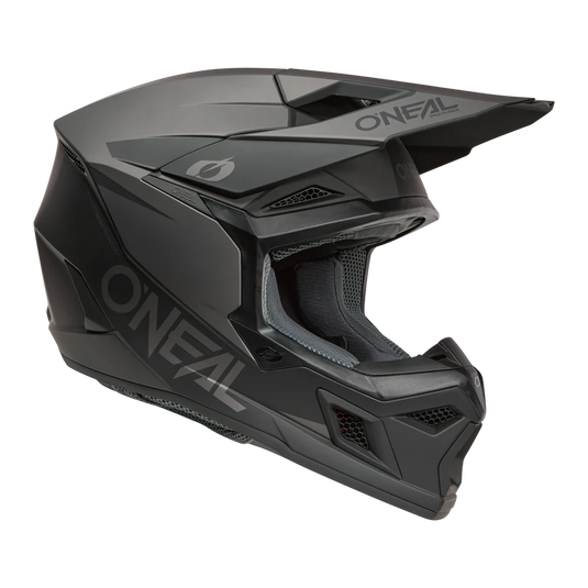 Oneal 3 SRS Helmet Solid Black/Grey
