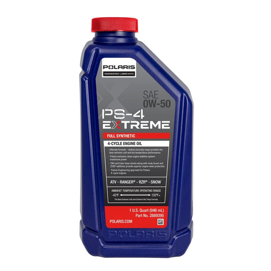 Polaris PS-4 Extreme Full Synthetic 0W-50 Engine Oil 4-Stroke Engines