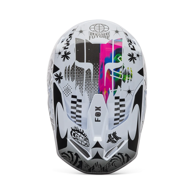 Load image into Gallery viewer, Fox V1 Image Cosmos Helmet White/Black
