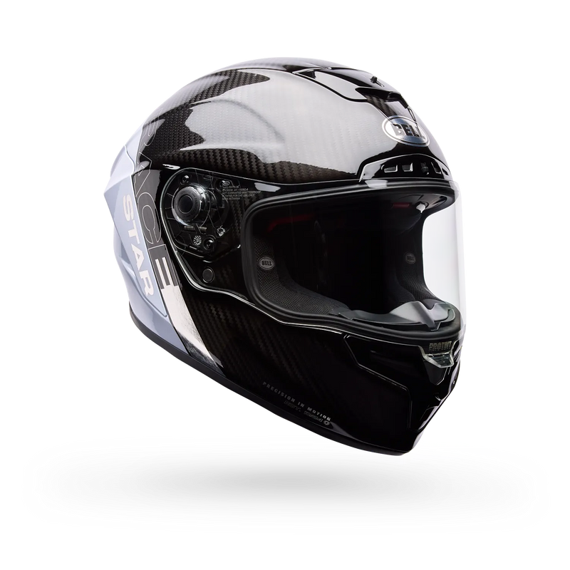 Load image into Gallery viewer, Bell RaceStar DLX Flex Helmet Silver/White Strike
