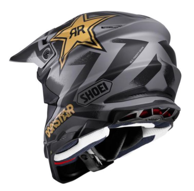Load image into Gallery viewer, Shoei VFX-EVO Malcom Stewart 27 Helmet
