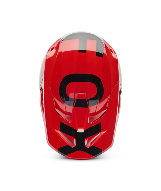 Fox V1 Shield Helmet Flo Red