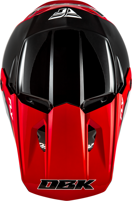 Fly Kinetic DBK Helmet Black/Red/Grey