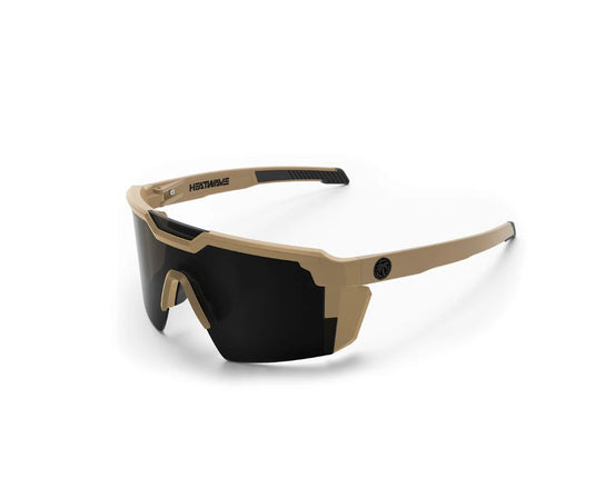 Heatwave Future Tech Polarized Sunglasses: Desert Tan Frame Z87+