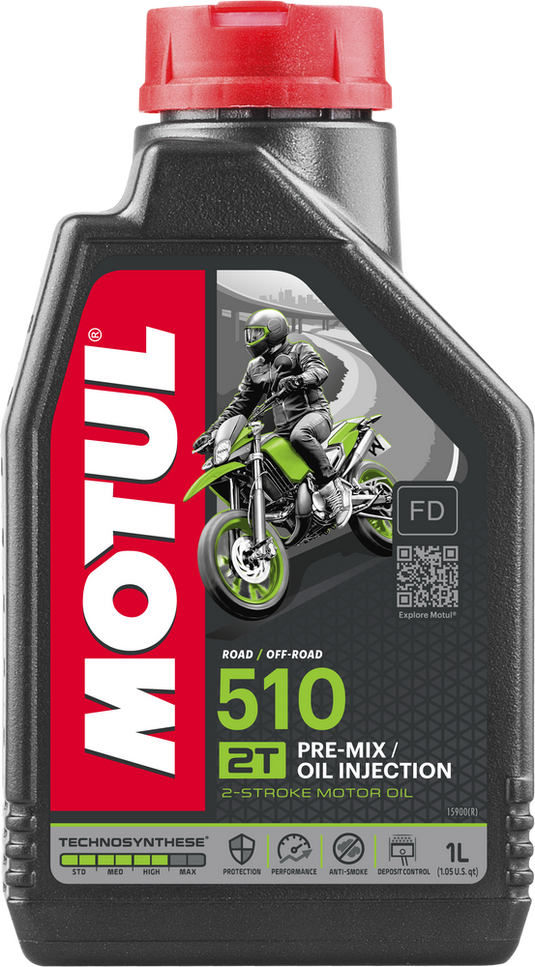 Motul 510 Premix Synthetic Blend Oil 2T 1L