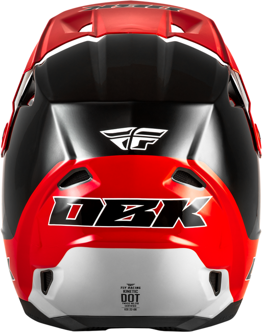 Fly Kinetic DBK Helmet Black/Red/Grey