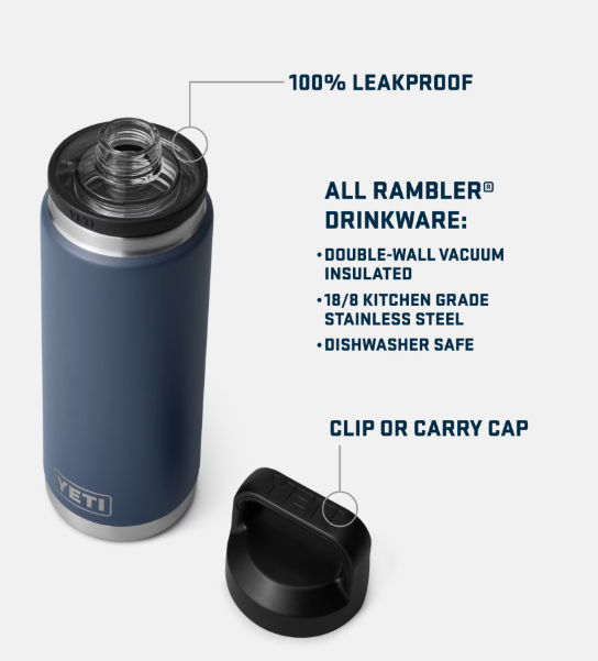 Load image into Gallery viewer, Yeti Rambler- 26oz w/ Chug Cap
