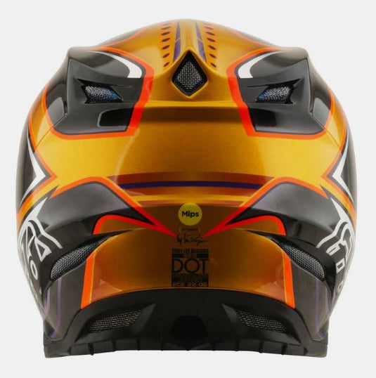 TLD SE5 Carbon Helmet Crest Gold