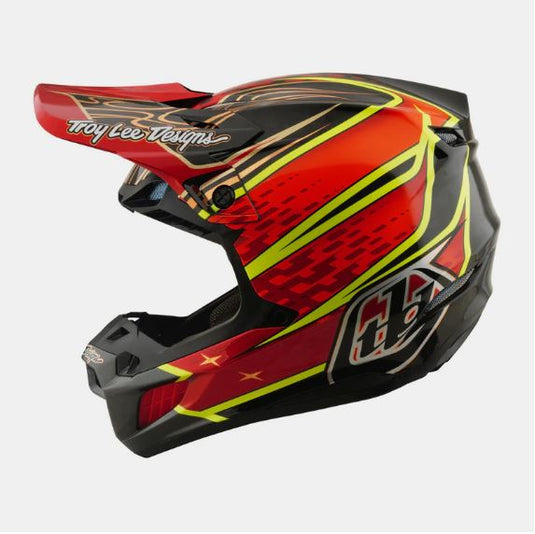 TLD SE5 Carbon Wings Helmet Red
