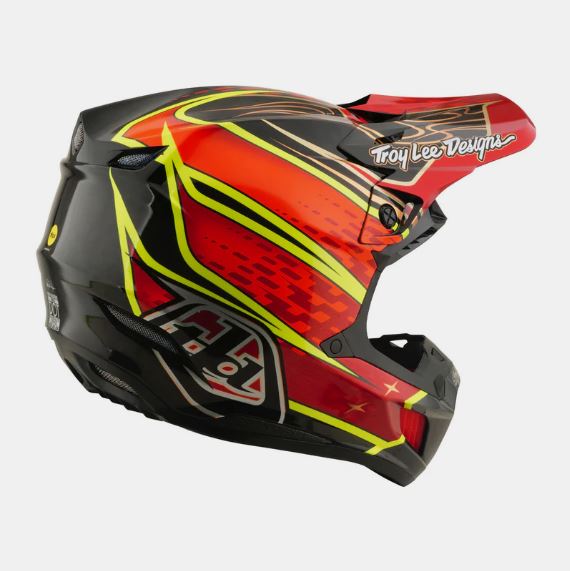 Load image into Gallery viewer, TLD SE5 Carbon Wings Helmet Red

