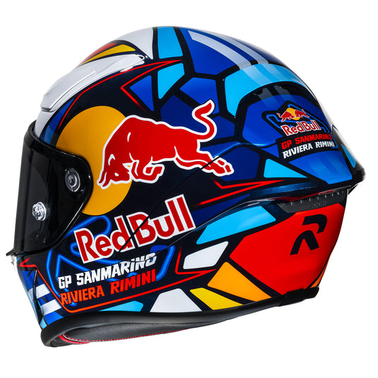 hjc 1n helmet HJC RPHA 1N Misano Red Bull Helmet LG