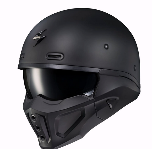 Covert X Open-Face Helmet Matte Black Md