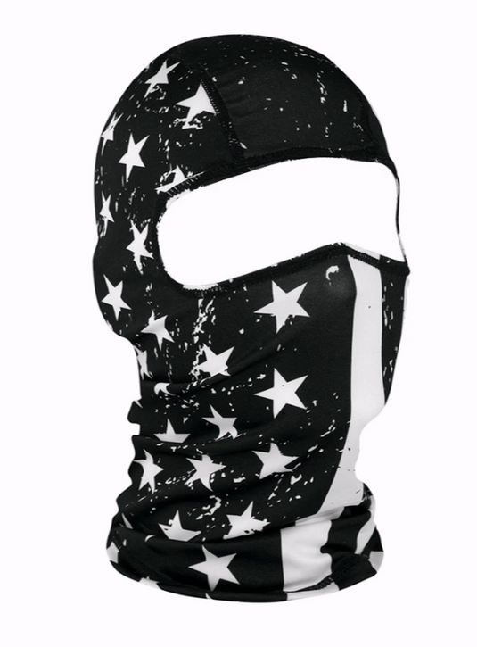 Black/White Flag Balaclava