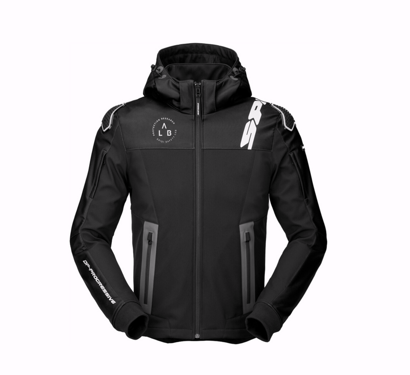 Load image into Gallery viewer, Spidi Hoodie Warrior Black/White

