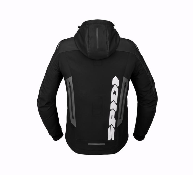 Load image into Gallery viewer, Spidi Hoodie Warrior Black/White
