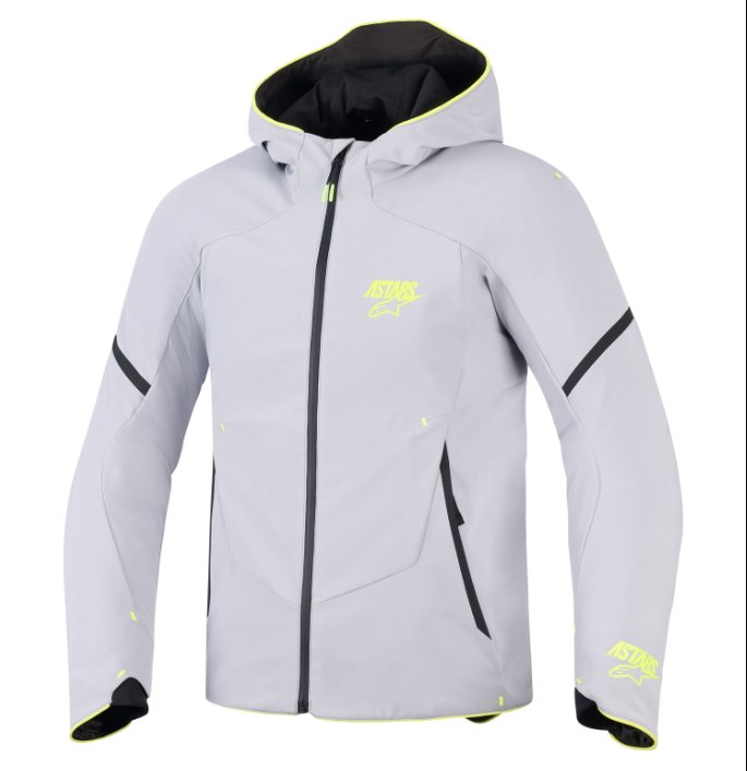 Load image into Gallery viewer, Alpinestars Aeroshell Waterproof Grey/Yellow Jacket
