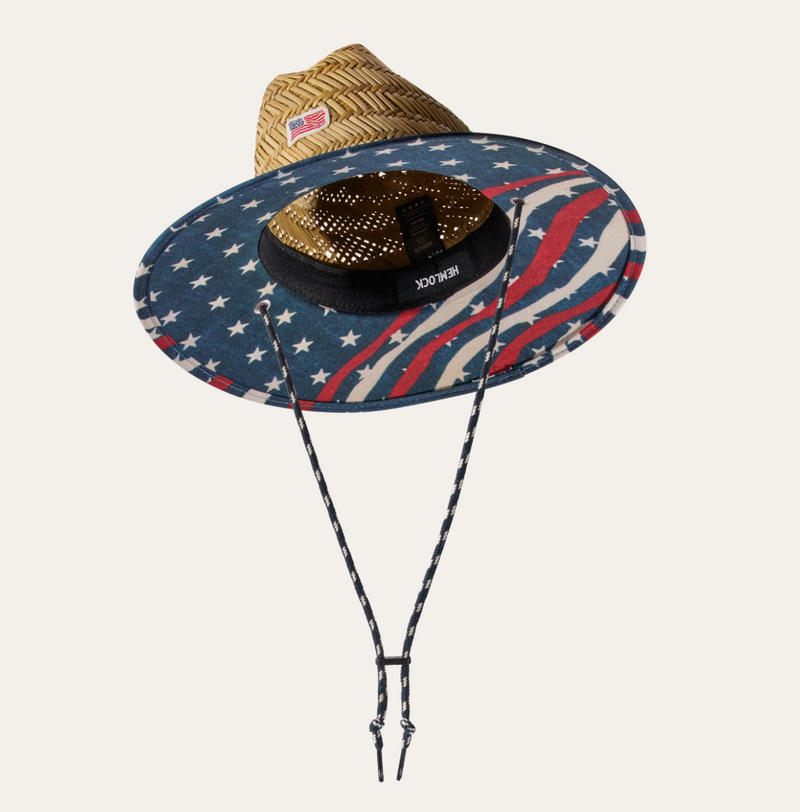 Load image into Gallery viewer, Hemlock Youth Stars &amp; Stripes Sun Hat
