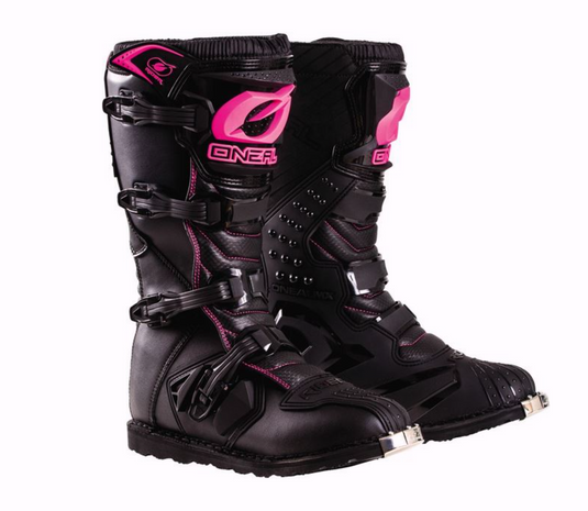 Womens Rider Pink/Black Boots