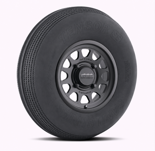 Tensor Dual Rib 33X11X15 + Method MR414 15X7 4/156 4+3 Black Rim & Tire Kit
