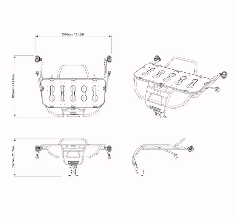 Load image into Gallery viewer, Can-Am Maverick R LinQ Pivoting Rack
