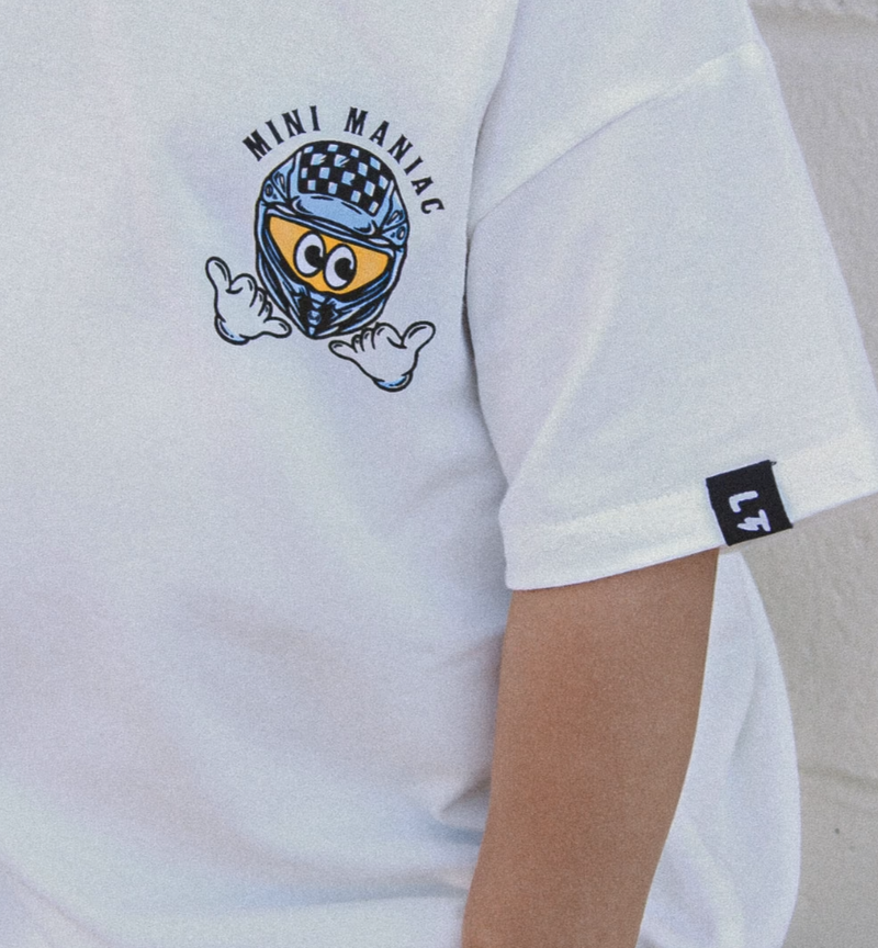 Load image into Gallery viewer, Mini Maniac T-shirt White
