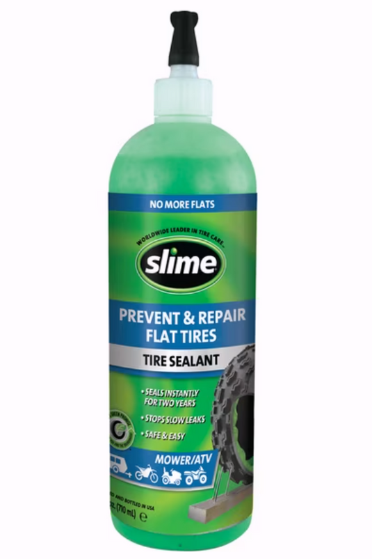 Slime Flat Tire Puncture Repair Sealant 24oz (Mower/ATV)