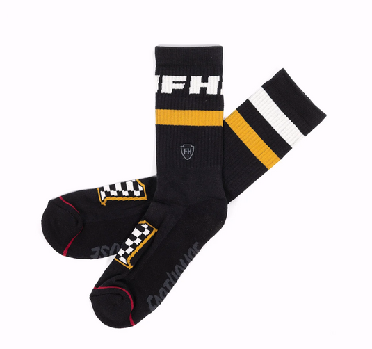 Fasthouse Heroes Crew Sock - Vintage Black