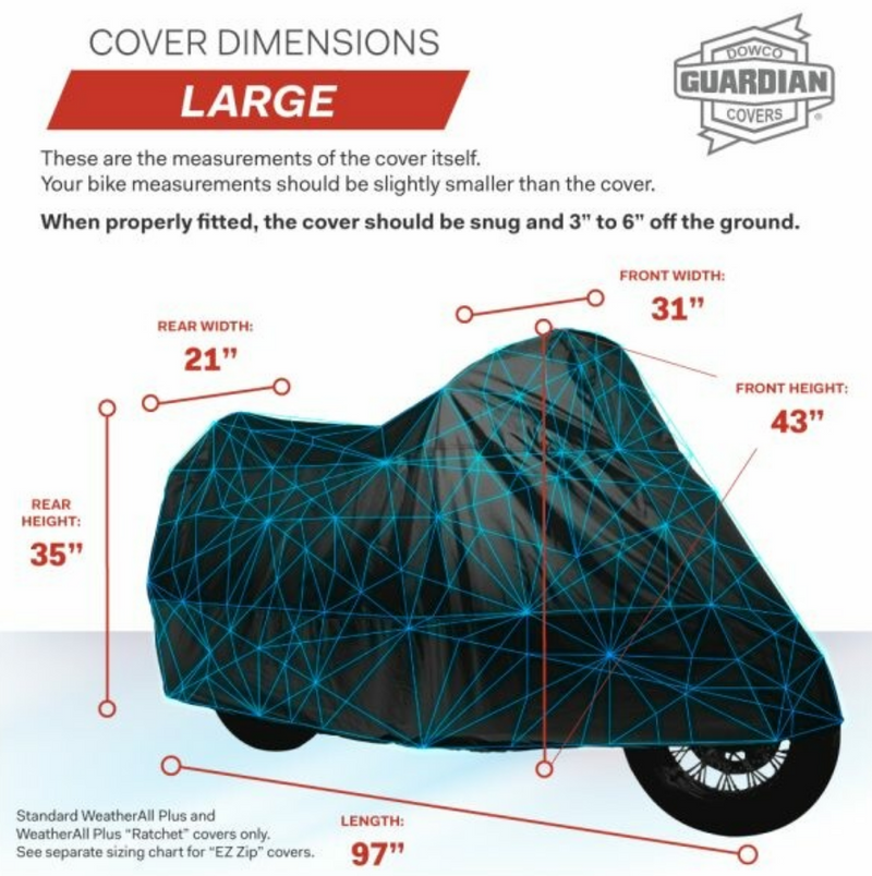 Load image into Gallery viewer, DOWCO Motorcycle Cover Weatherall Plus Large

