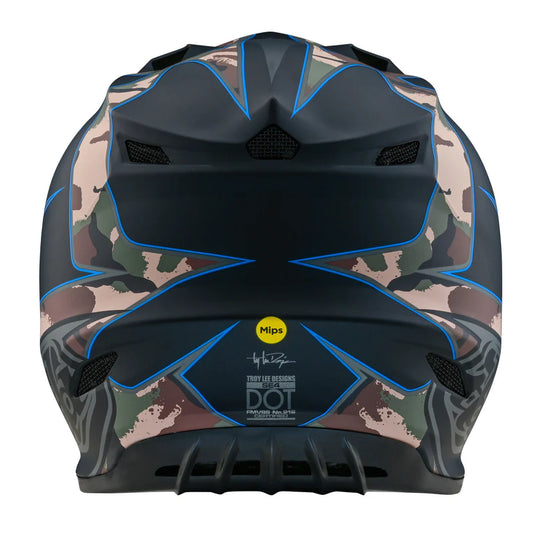TLD SE4 Polyacrylite Helmet Matrix Camo Black