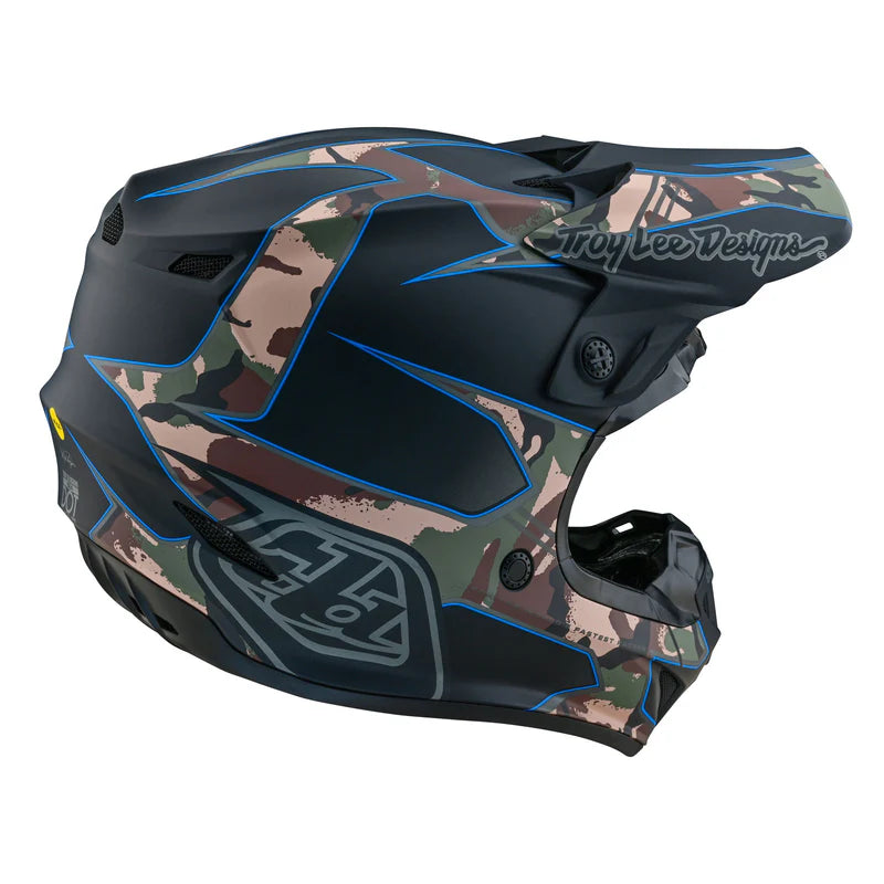 Load image into Gallery viewer, TLD SE4 Polyacrylite Helmet Matrix Camo Black
