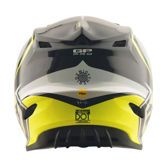 TLD GP Pro Crossover Helmet Grey/Flo Yellow