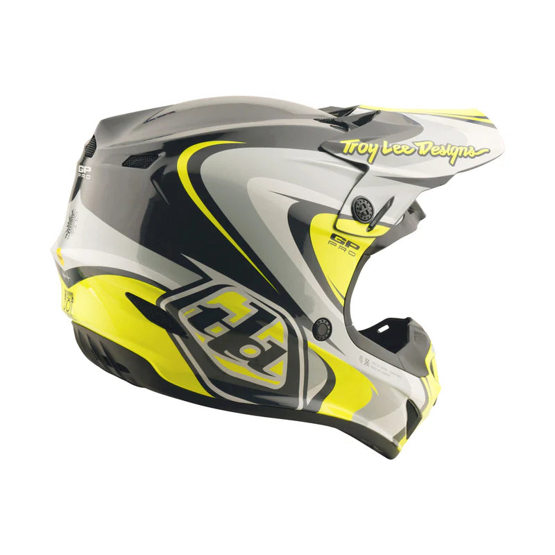 Load image into Gallery viewer, TLD GP Pro Crossover Helmet Grey/Flo Yellow

